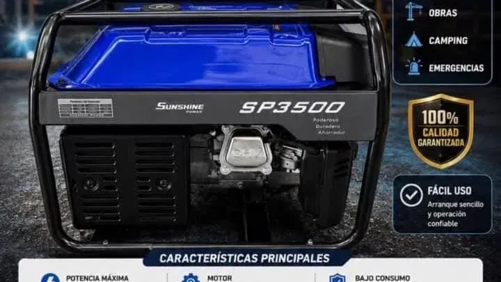 PLANTA ELECTRICA 3300w de 110 y 220 v Y ARRANQUE PO YOYO SE LE PUEDE HACER LA AD