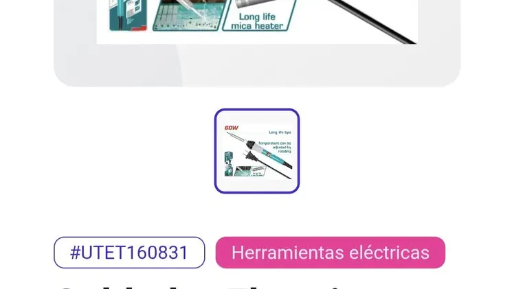 CAUTIN SOLDADOR ELECTRICO CAUTIN 60W