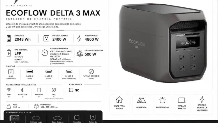 Ecoflow Delta 3 Max planta