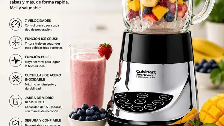 Licuadora Cuisinart SmartPower. 7 velocidades