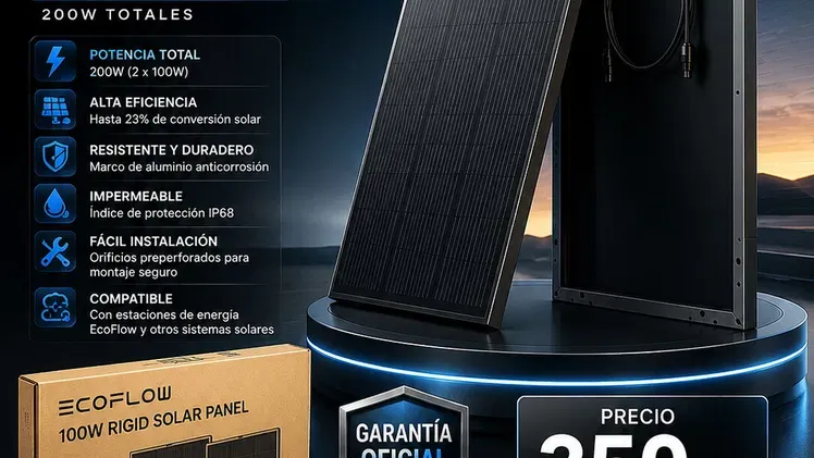 ☀️ ECOFLOW – PANELES SOLARES ORIGINALES NUEVOS SELLADOS EN CAJA ☀️✅ Panel Solar