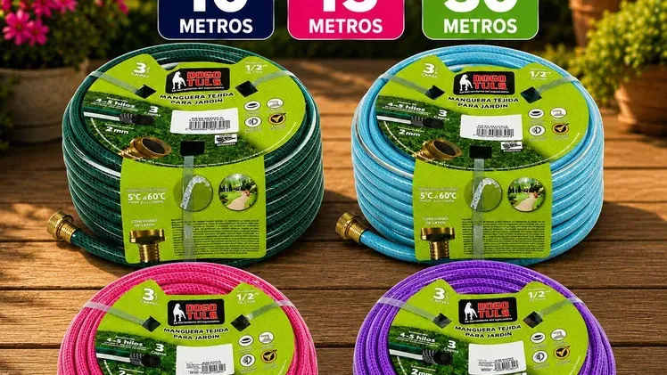 Manguera para jardín tejido 3 capas 1/2 (L&G)